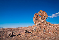 Das Valle de la Luna zum Sonnenuntergang