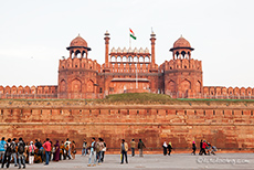 Das Rote Fort (Lal Qila) in Old Delhi