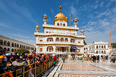 Akal Takhat, der Sitz der obersten religiösen und politischen Autorität der Sikhs, Amritsar