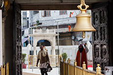 Glocke am Durgiana Tempel, Amritsar