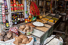 Kokosnüsse werden hauptsächlich als Opfergaben für den Ganges verwendet