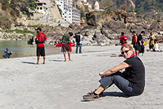 Heute ist Strandurlaub am Ganges angesagt