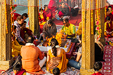 Hochzeitszeremonie am Ganges