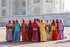 Frauenausflug zum Taj Mahal