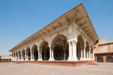 Diwan-i-Am, die öffentliche Audienzhalle, Rotes Fort, Agra
