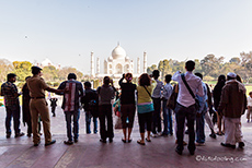 Das ist der erste und letzte Eindruck vom Taj Mahal