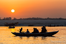 der Ganges zum Sonnenaufgang, Varanasi