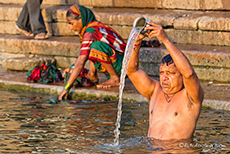 Heilige Zermonie im Ganges, Varanasi