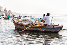 Händler auf dem Ganges, Varanasi