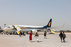 Jet Airways, unser Flieger nach Khajuraho