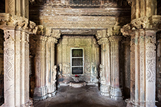 im Inneren des Lakshman Tempels, Khajuraho