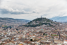 Aussicht vom El Ventanal, Quito, Ecuador