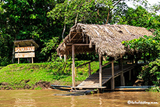 Anlegestelle der Sacha Lodge, Amazonas Gebiet, Ecuador