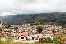 Der kleine Ort Alausi, Ecuador