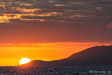 Sonnenuntergang, Insel Santiago, Galapagos Inseln