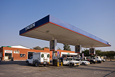 Tankstelle im Caprivi