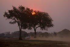 Sonnenuntergang im South Luangwa NP