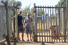 Zugang zum Mankwe Hide, Pilanesberg Nationalpark, Südafrika