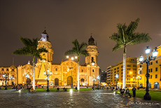 Cathedral of Lima nachts