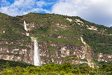 kleiner Wasserfall an der Gocta Lodge, Cocachimba