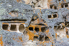 Die Fenster dienten als Grabstätten, Ventanillas de Otuzco, Cajamarca