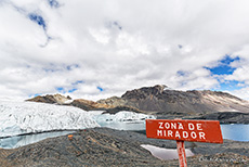 Zona de Mirador, hier steht man dann genau auf 5001m, Pastoruri Gletscher, Nationalpark Huascarán, Peru
