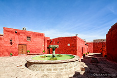 Brunnen im Innenhof des Kloster Santa Catalina, Arequipa