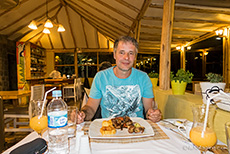 Abendessen in der Killawasi Lodge