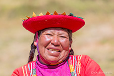Inkafrau mit Tracht