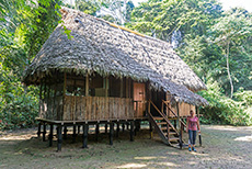 Unser Schlafbungalow, Casa Matsiguenka Lodge, Manu Nationalpark