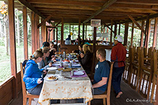 Mittagstisch in der Manu Birding Lodge