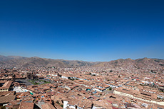 Ausblick von der San Cristobal Kirche, Cusco