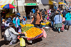 Obststand in Cusco