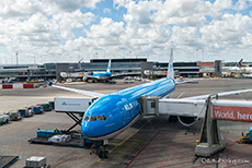 Unser KLM Flieger von Lima nach Amsterdam