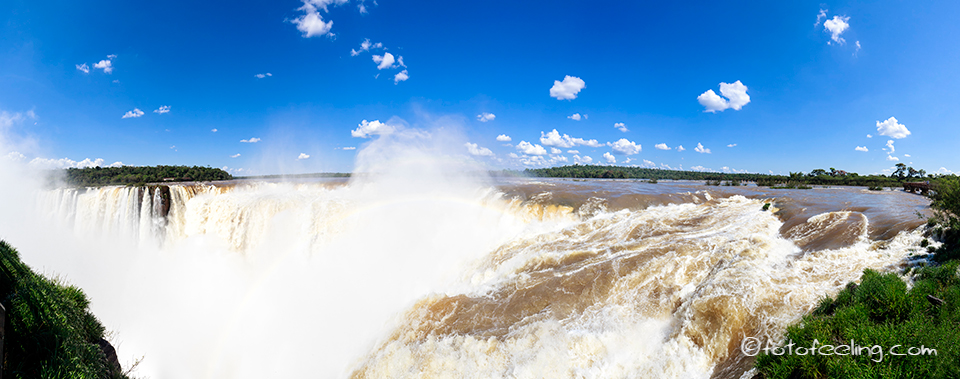 Der Teufelsschlund ( <em>Devil's</em> Throat), Iguazú-Wasserfälle, Argentinische Seite